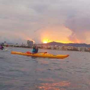 excursió en kayak sunset barcelona